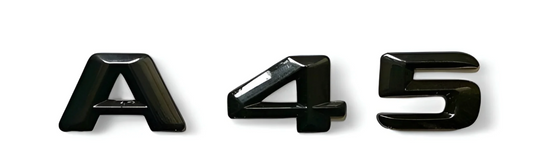 Logo Mercedes A45 Noir Brillant