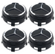 Lots de 4 centres de Roues Mercedes Noir ou Rouge