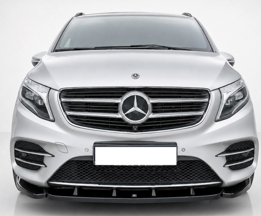 Rajout de pare choc avant Noir brillant Mercedes Classe V W447 (2014+)