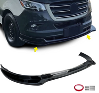Rajout de pare choc avant Noir Brillant Mercedes Sprinter B907/910 (2018+)