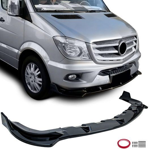 Rajout de pare choc avant Noir brillant Mercedes Sprinter W906 (2013-2018)
