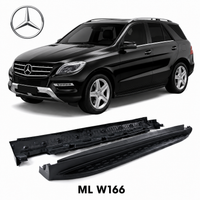 2x Marchepieds noir pour Mercedes W166 ML & GLE | 2011-2019