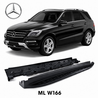compare product 2x Marchepieds noir pour Mercedes W166 ML & GLE | 2011-2019