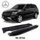 2x Marchepieds noir pour Mercedes W166 ML & GLE | 2011-2019