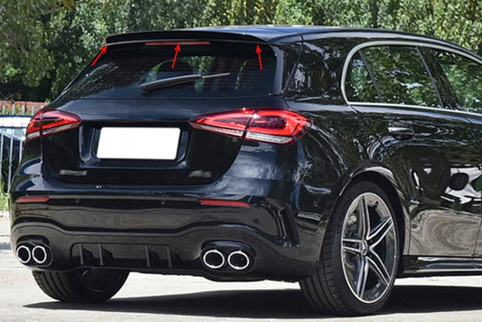 Aileron noir brillant pour Mercedes Classe A W177 (2018+) Look A35 AMG
