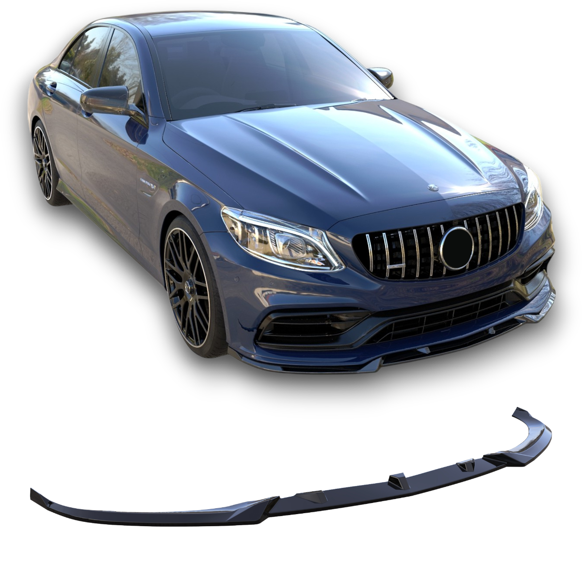 Splitter avant pour Mercedes-AMG C63s 2015–2021