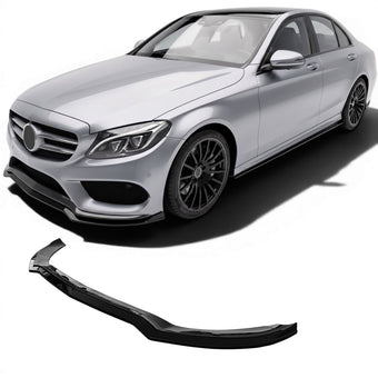 compare product Splitter avant Noir pour Mercedes W205 Classe C Phase 1 Pack AMG Line | 2014-2018