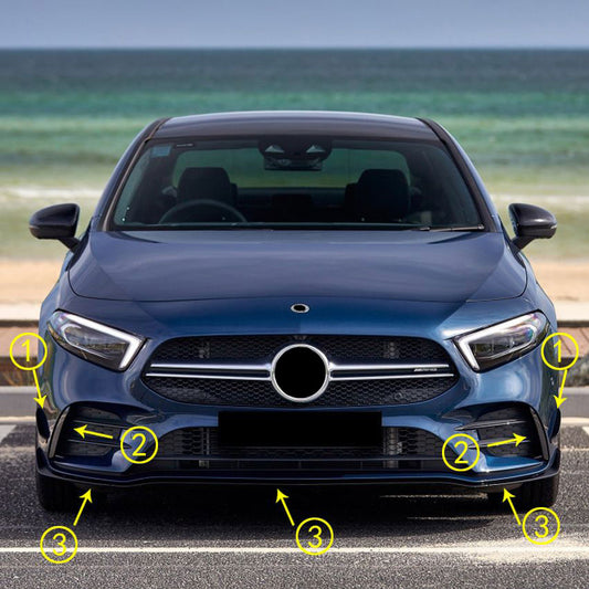 Spoiler avant Front Spoiler pour Mercedes W177 Classe A AMG Line + A35